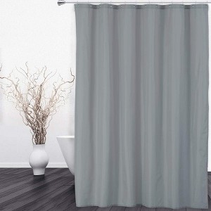 Waterproof Fabric Shower Curtain Liner with Magnets - 1 of 4