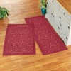 Collections Etc Textured Leaf Design Skid-Resistant Area Rug - image 3 of 4