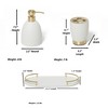 Roselli Trading Dubai 3 pc Bath set (brass trim) - 2 of 3