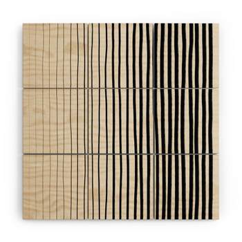 Alisa Galitsyna Black Vertical Lines Wood Wall Mural - Society6