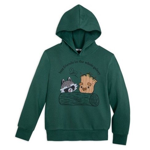 Boys Youth Marvel Guardians Of The Galaxy Groot Pullover Sweatshirt Green Disney Store Target