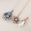 Anna-Kaci Classic Vintage 3Pcs Hat Pin Set with Rhinestone Teardrop and Pearl Accents for Scarves Lapels and Hat Accessories - 3pcs Flower - 4 of 4