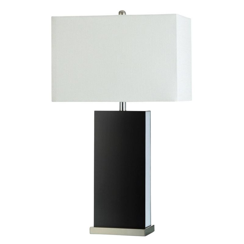 Acrylic Table Lamp with Steel Base Black - StyleCraft, 4 of 5
