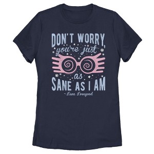 Women's Harry Potter Just As Sane As Luna Lovegood T-Shirt - 1 of 4