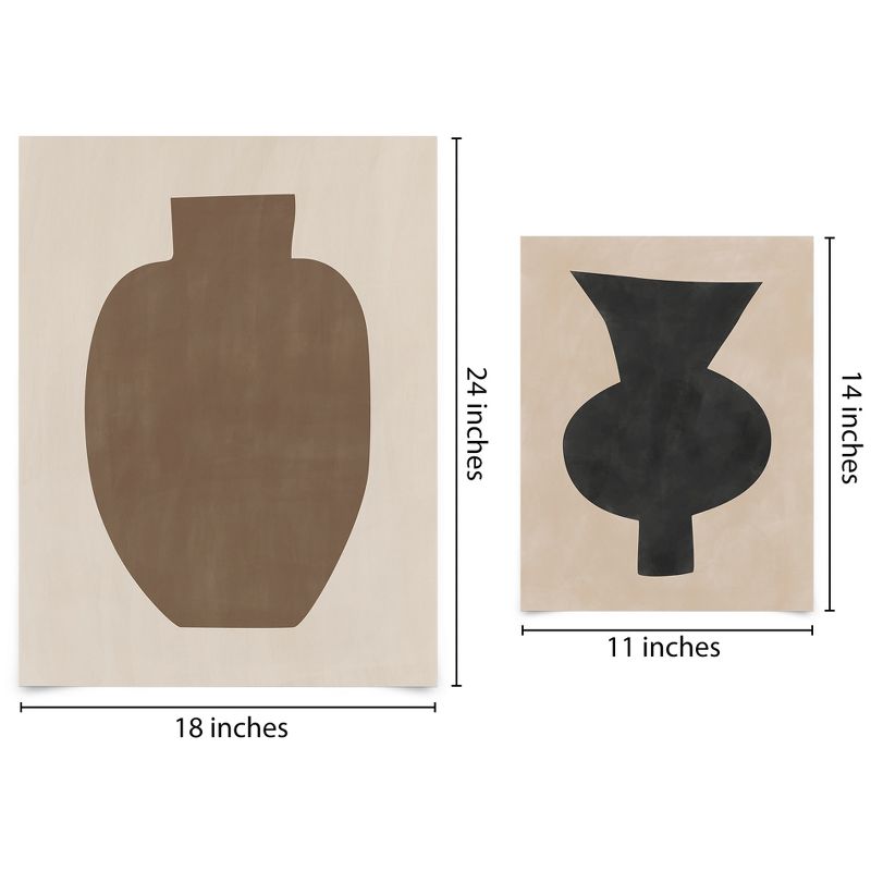 Americanflat - Neutral Tones Minimalist Abstract Vases by The Print Republic - Abstract Modern Wall Art, 6 of 7
