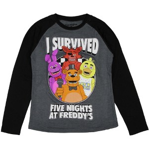 Five Nights at Freddy's Boys' I Survived Raglan Long-Sleeve T-Shirt - 1 of 4