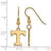 Black Bow Jewelry 14k Yellow Gold Plated Sterling Silver Tennessee Volunteers NCAA Dangle Earrings - 2 of 3