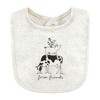 Hudson Baby Unisex Baby Cotton Bibs, Neutral Farm, One Size - 3 of 4