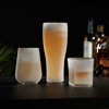 Viski Glacier Beer Glass, Double Walled Beer Glass, 16 Ounces, Clear Glass, Set of 1, Clear Finish - 2 of 4