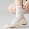 Anna-Kaci Women's Delicate Lace Knit Crew Socks with Subtle Textured Patterns - 3 of 4