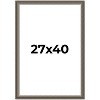 PosterPalooza | Weathered Black Picture Frame - UV Acrylic, Foam Board Backing, Hanging Hardware - 2 of 4