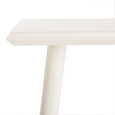 Transitional 47'' White Pine Wood Sleek Console Table