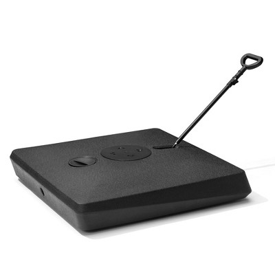 300 LBS Heavy Duty Water Sand Fillable Patio Cantilever Offset Umbrella Base Stand with Wheels and Drag Rod