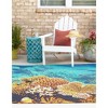 Unique Loom    Outdoor Coastal Ariel Area Rug - 3 of 4