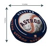 MLB Houston Astros Baseball Circle Plushlete Pillow: Sports Team Logo Round Throw - 2 of 3