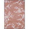 Red and White Oriental Non Skid Area Rug - 4 of 4