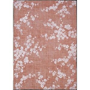 HomeRoots 8' X 11' Red and White Oriental Non Skid Area Rug - 1 of 4