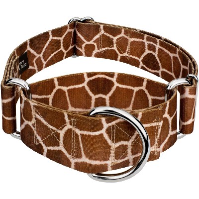 Country Brook Petz HossFit Jr Wide Martingale Dog Collar - Animal Print Collection