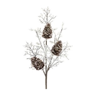 Melrose Iced Pinecone Branch (Set of 2) - 1 of 3