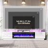 AMERLIFE Fireplace TV Stand, High Gloss LED Entertainment Center - 3 of 4