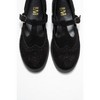 Janney - Black Suede Leather Strap Loafers (Women) | Forever & Always Shoes - 3 of 4