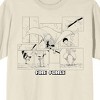 Fire Force Manga Sho & Shinra Manga Art Crew Neck Short Sleeve Natural Men’s T-shirt - 2 of 3