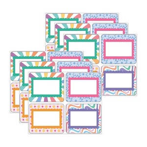 Carson Dellosa Education Retro Remix Name Tags, 40 Per Pack, 6 Packs - 1 of 2
