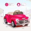 12V Kids Ride On Car, Licensed Chevrolet 3100 Pickup Battery Powered Electric Vehicle - 2 of 4