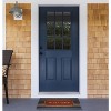 Kate Aurora Nantucket Coastal Striped Navy Colored Welcome Coir Bristled Outdoor All Season Welcome Mat - 18"x30" - 3 of 3