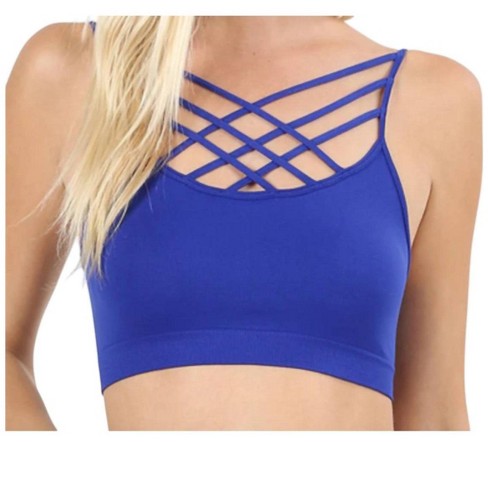 Women's Strappy Seamless Bralette - ZENANA - image 1 of 2