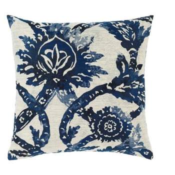 Mark & Day Duur Traditional Bright Blue Throw Pillow