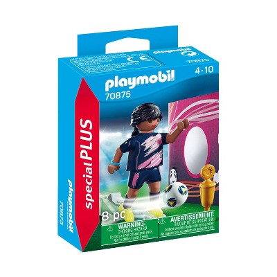 Playmobil Special Plus Soccer Player with Goal 70875 Playset 8pc