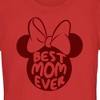 Juniors Womens Minnie Mouse Best Mom Ever Silhouette T-Shirt - 2 of 4