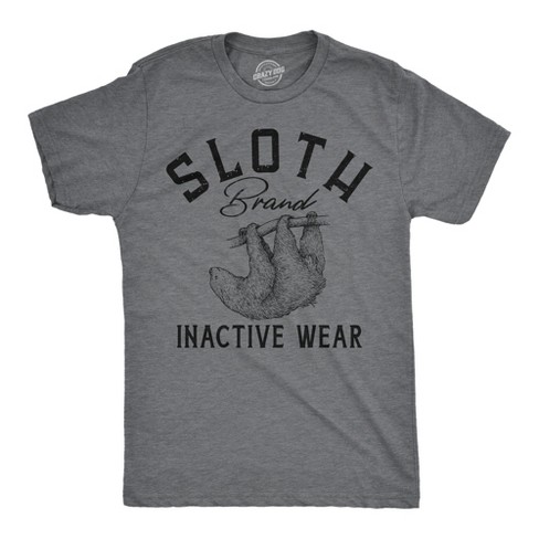 Mens Funny T Shirts Sloth Brand Inactive Wear Sarcastic Animal Graphic Tee Crazy Dog Men s T Shirt Target