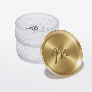 Delicate Touch Gold and Glass Jewelry Box - 1 of 4