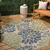 JONATHAN Y Zinnia Modern Floral Textured Weave Indoor/Outdoor Area Rug - 4 of 4