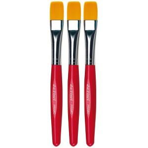 da Vinci PRIMO Preschool Brush, Synthetic, Tempera, Flat, Series 354R, Size 12, Pack of 3 - 1 of 3