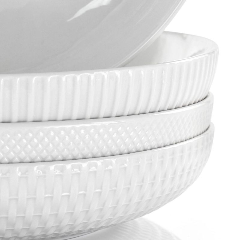 20oz 4pk Porcelain Esme Assorted Bowls White - Elama, 2 of 4