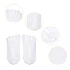 Unique Bargains Invisible Five Fingers Socks Hook Silk Five Toe Socks Mesh Breathable Soft Fashion No Show Socks for Women 3 Pairs - 3 of 4