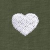 Dalix Lil Heart Face Embroidered Lightweight Relaxed Jersey Tee Summer Cute Short Sleeve T Shirt Womens - 2 of 4