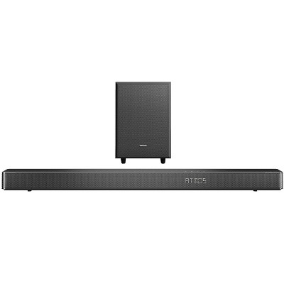 Manufacturer Refurbished Hisense AX3120G 3.1.2 Channel 360W Dobly Atmos Soundbar with Wireless Subwoofer and Up Firing Speaker, Black
