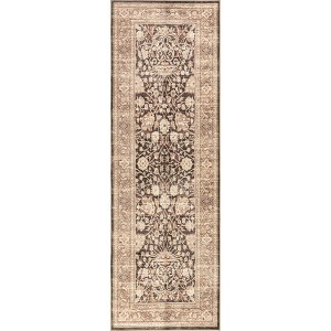 Nuloom Cerise Floral Faded Spill Proof Treated Pet Friendly Premium Machine Washable Area Rug - 1 of 4