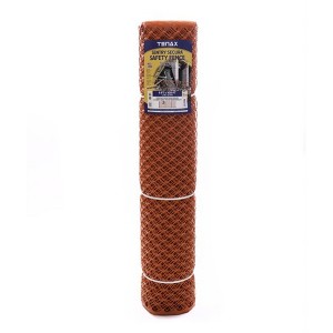 Tenax HDPE Plastic Lightweight Tear Resistant Mesh Sentry Secura Fence with Easy Installation for Building Sites and Roadworks, 4 x 100 Feet, Orange - 1 of 3