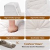 SEVOBAL Sofa Bean Bag Chair for Adults with Ottoman Oversized Beanbag Chair Comfy Lazy Sofa Hip Support Living Room Bedroom, White, 38.6"*33.1"*28" - 4 of 4