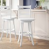 Flash Furniture Liesel Commercial Grade Wooden Classic Ladderback Swivel Bar Height Barstool with Solid Wood Seat - 2 of 4
