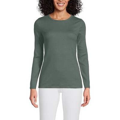 Lands' End Women's Cotton Rib T-shirt