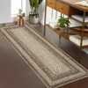 Machine Washable Rug, Non-Slip Non-Shedding Area Rugs for Living Room, Farmhouse Printed Braided Bordered Carpet - 2 of 4