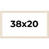 PosterPalooza | 38x20 Wide Barnwood Picture Frame, UV Acrylic, 6 Finishes - Grey, Brown, White, and Black - 2 of 4