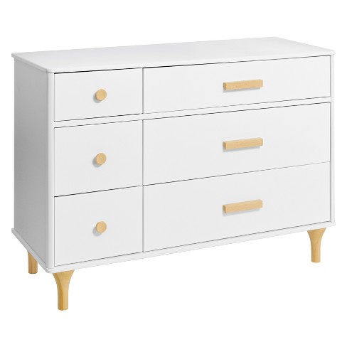 Babyletto Lolly 6 Drawer Double Dresser White Natural Target
