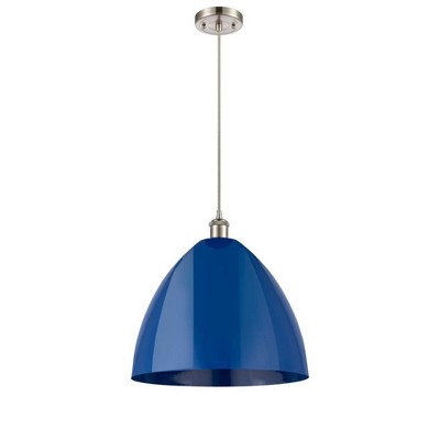 Plymouth Dome - 1 Light Cord Hung Mini Pendant In Industrial Style-18.75 Inches Tall and 16 Inches Wide